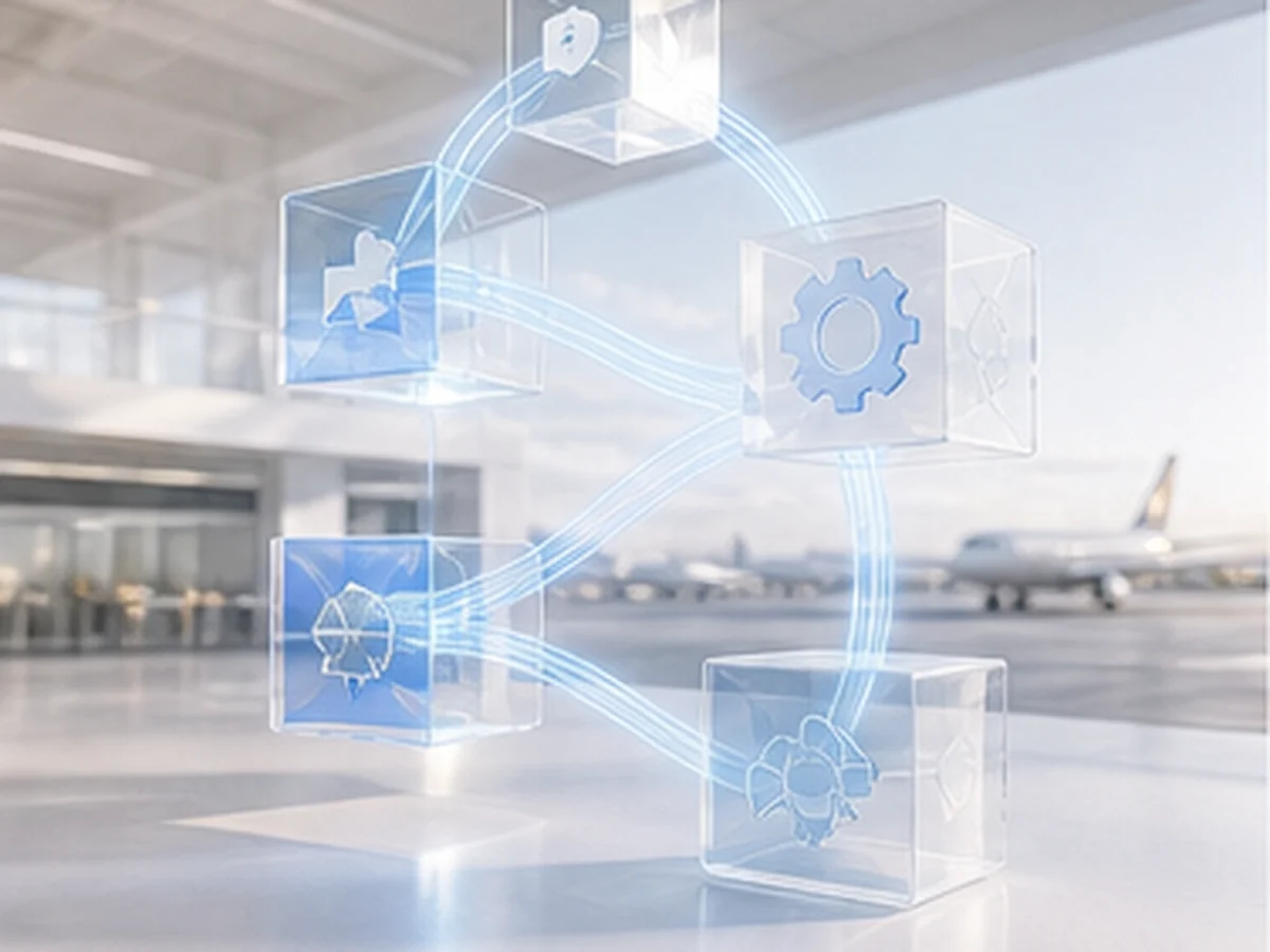 A calm automation and integration workspace with connected workflow systems.