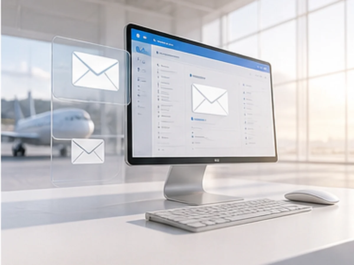 A refined Microsoft 365 and email operations workspace with organized communication systems.