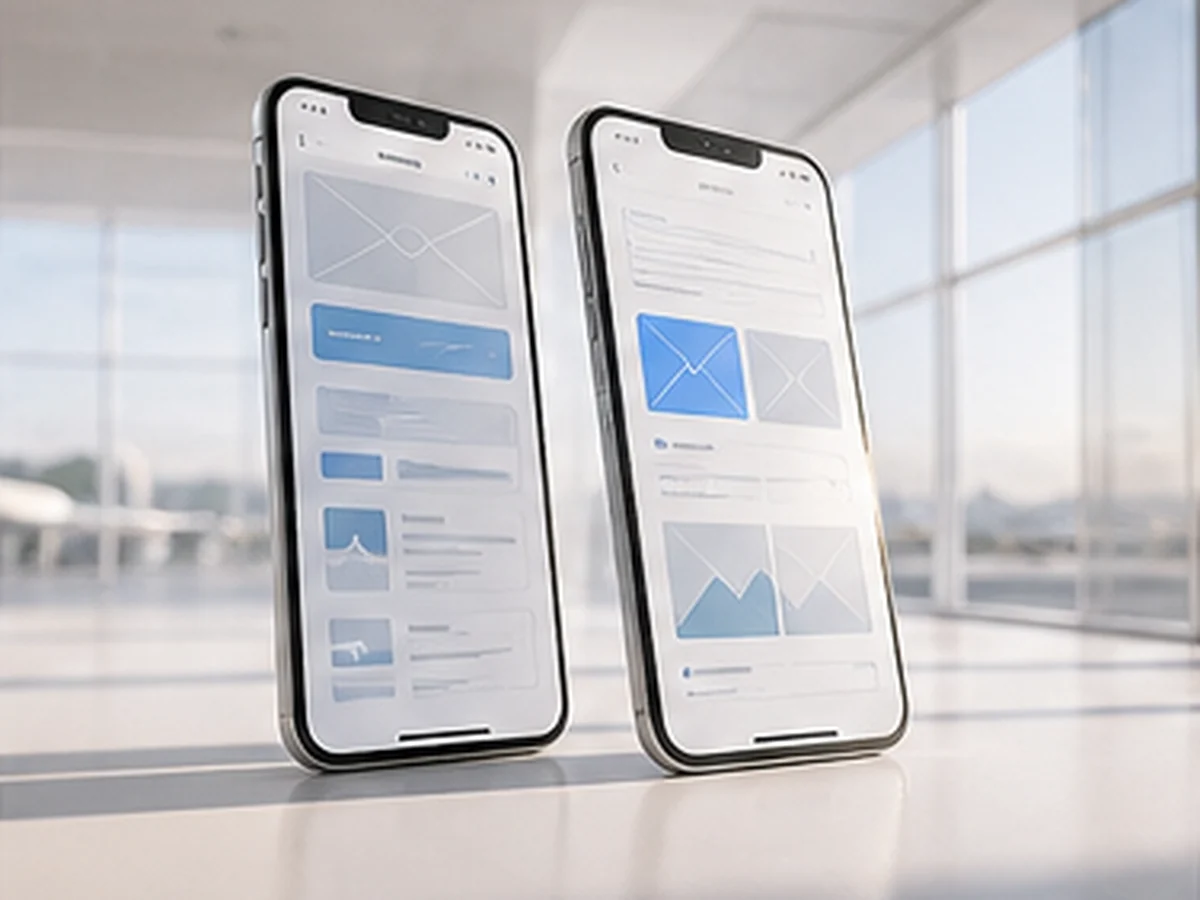 A refined mobile application development workspace with field-ready interface concepts.