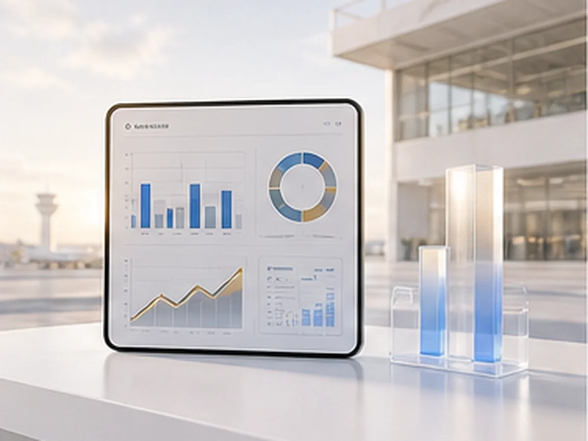 A polished reporting and analytics workspace with Power BI-style operational dashboards.